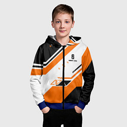 Толстовка на молнии детская R6S: Asimov Orange Style, цвет: 3D-синий — фото 2