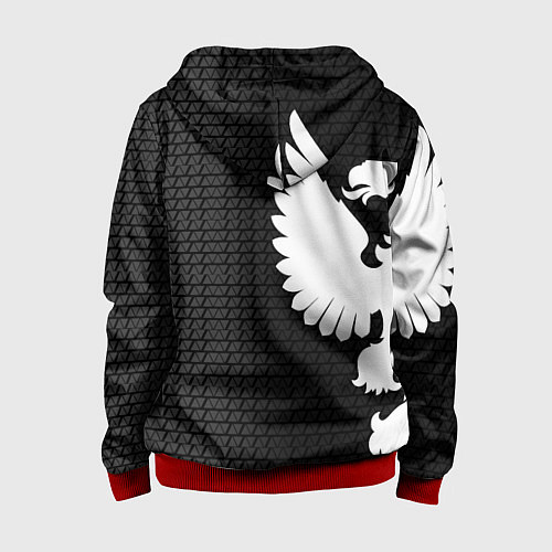 Детская толстовка на молнии Russia: Dark Sport / 3D-Красный – фото 2