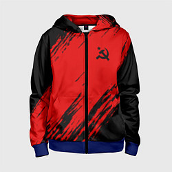 Детская толстовка на молнии USSR: Red Patriot