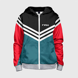 Толстовка на молнии детская Firm 90s: Arrows Style, цвет: 3D-меланж