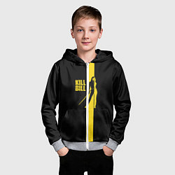 Толстовка на молнии детская Kill Bill, цвет: 3D-меланж — фото 2