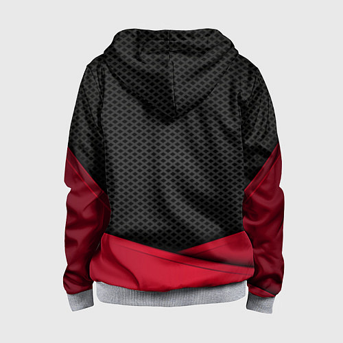 Детская толстовка на молнии Yamaha: Grey Carbon / 3D-Меланж – фото 2