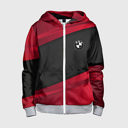 Толстовка на молнии детская BMW Sport, цвет: 3D-меланж