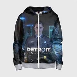 Толстовка на молнии детская Detroit: Connor, цвет: 3D-меланж