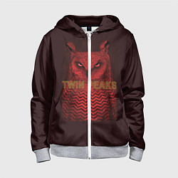 Детская толстовка на молнии Twin Peaks: Red Owl