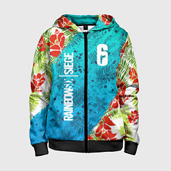 Толстовка на молнии детская Rainbow Six: Sunsplash Pack, цвет: 3D-черный