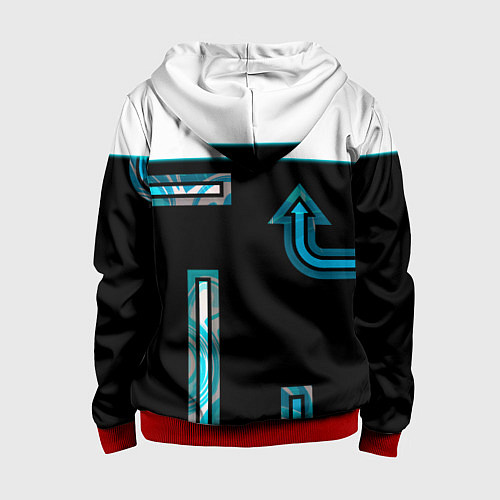 Детская толстовка на молнии Detroit: RK900 Street style / 3D-Красный – фото 2