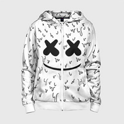 Детская толстовка на молнии Marshmello: Liquid Face