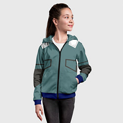 Толстовка на молнии детская MHA IZUKU MIDORIYA, цвет: 3D-синий — фото 2