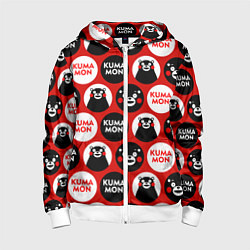 Детская толстовка на молнии Kumamon Pattern