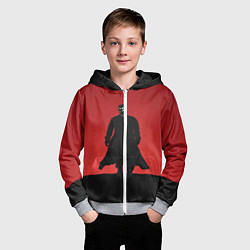 Толстовка на молнии детская Город грехов: Марв, цвет: 3D-меланж — фото 2