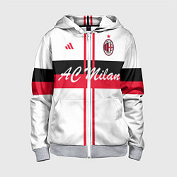 Детская толстовка на молнии AC Milan: White Form