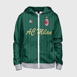 Детская толстовка на молнии AC Milan: Green Form