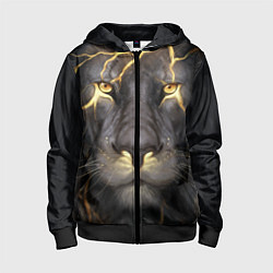 Детская толстовка на молнии Лев с молнией