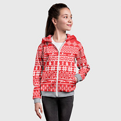 Толстовка на молнии детская CS:GO NY Pattern, цвет: 3D-меланж — фото 2