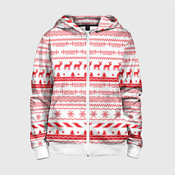 Толстовка на молнии детская Horizon Zero Dawn: New Year, цвет: 3D-белый