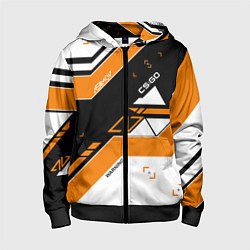 Толстовка на молнии детская CS:GO Asiimov Inverted, цвет: 3D-черный