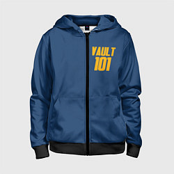 Толстовка на молнии детская VAULT 101, цвет: 3D-черный
