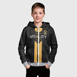 Толстовка на молнии детская FUT FIFA Vitality team 2019, цвет: 3D-меланж — фото 2
