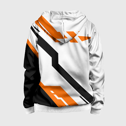 Детская толстовка на молнии CS:GO Asiimov Light / 3D-Белый – фото 2