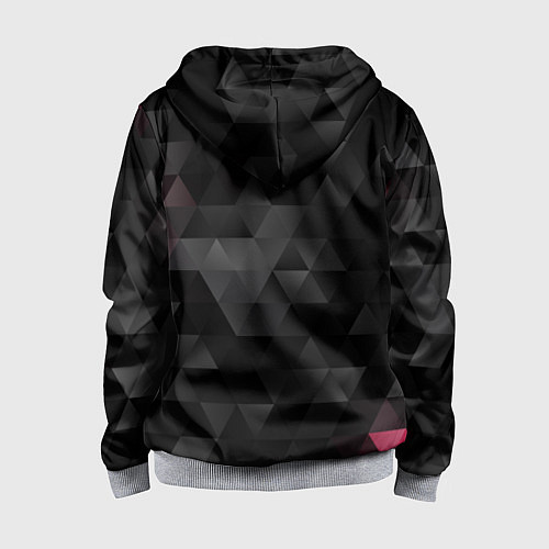 Детская толстовка на молнии BMW: Polygon / 3D-Меланж – фото 2