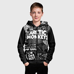 Толстовка на молнии детская Arctic Monkeys: I'm in a Vest, цвет: 3D-черный — фото 2