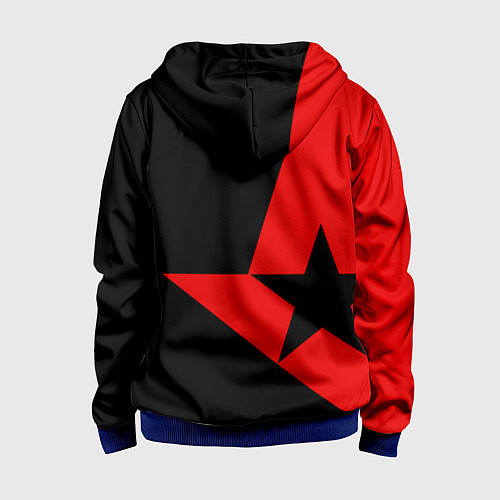 Детская толстовка на молнии Astralis: Cybergaming / 3D-Синий – фото 2