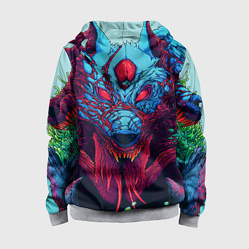 Детская толстовка на молнии CS:GO Hyper Beast / 3D-Меланж – фото 2