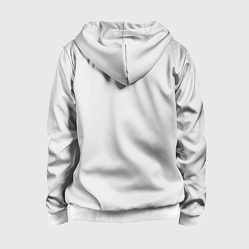 Детская толстовка на молнии Hollow Knight / 3D-Белый – фото 2