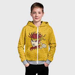 Толстовка на молнии детская GONE Fludd - FIGHT, цвет: 3D-меланж — фото 2