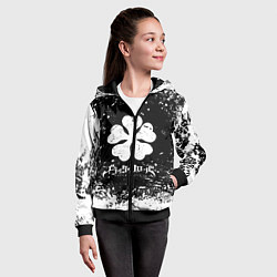 Толстовка на молнии детская ЧЁРНЫЙ КЛЕВЕР, цвет: 3D-черный — фото 2