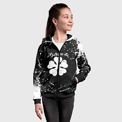 Толстовка на молнии детская ЧЁРНЫЙ КЛЕВЕР, цвет: 3D-черный — фото 2
