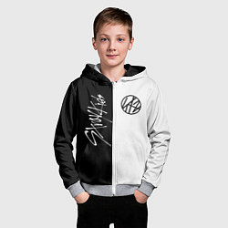 Толстовка на молнии детская Stray Kids, цвет: 3D-меланж — фото 2