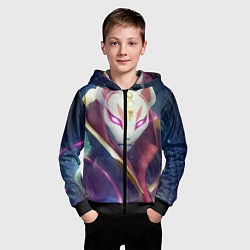 Толстовка на молнии детская Fortnite, цвет: 3D-черный — фото 2