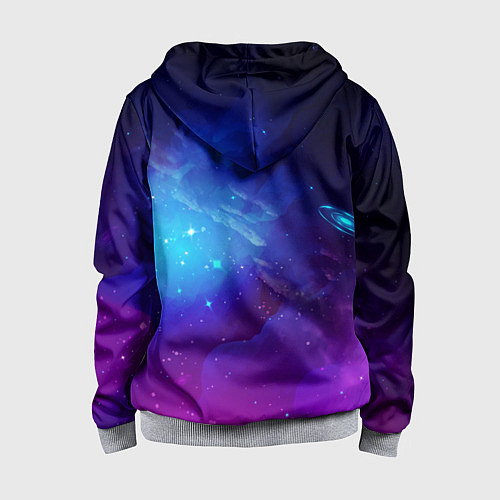 Детская толстовка на молнии Woman yelling at a cat / 3D-Меланж – фото 2