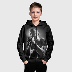Толстовка на молнии детская Chester Bennington Linkin Park, цвет: 3D-черный — фото 2