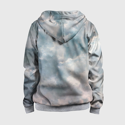 Детская толстовка на молнии Good Omens / 3D-Меланж – фото 2