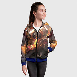 Толстовка на молнии детская League Of Legends Джакс, цвет: 3D-синий — фото 2