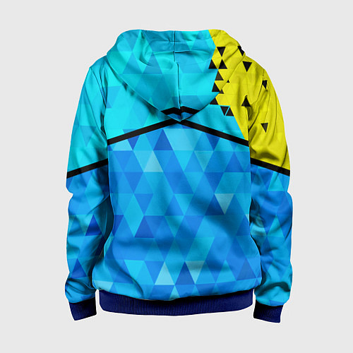 Детская толстовка на молнии DETROIT: BECOME HUMAN / 3D-Синий – фото 2