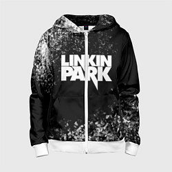 Толстовка на молнии детская Linkin Park, цвет: 3D-белый