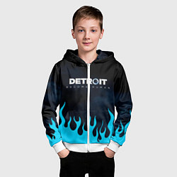 Толстовка на молнии детская DETROIT: BECOME HUMAN, цвет: 3D-белый — фото 2
