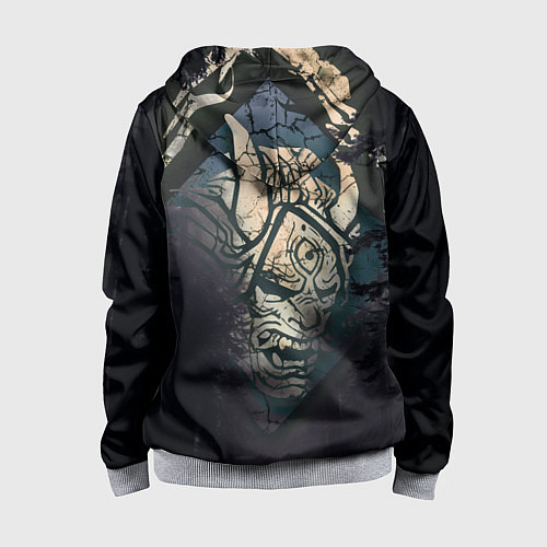 Детская толстовка на молнии DBD - monster from forest / 3D-Меланж – фото 2