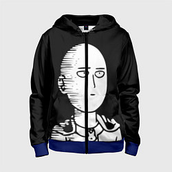 Толстовка на молнии детская ONE-PUNCH MAN, цвет: 3D-синий