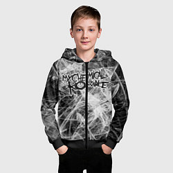 Толстовка на молнии детская MY CHEMICAL ROMANCE, цвет: 3D-черный — фото 2