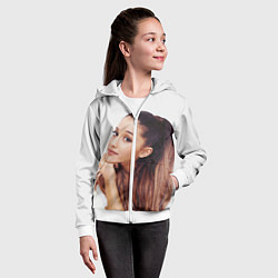 Толстовка на молнии детская Ariana Grande Ариана Гранде, цвет: 3D-белый — фото 2