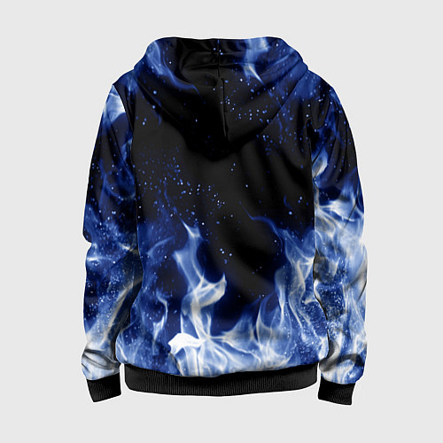 Детская толстовка на молнии ВЕДЬМАК / 3D-Черный – фото 2