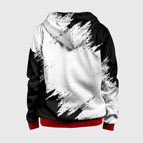 Детская толстовка на молнии PORTAL / 3D-Красный – фото 2