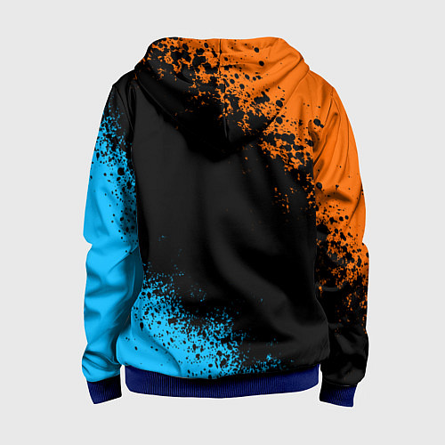 Детская толстовка на молнии PORTAL / 3D-Синий – фото 2