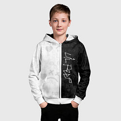 Толстовка на молнии детская LIL PEEP, цвет: 3D-белый — фото 2