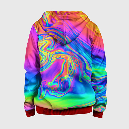Детская толстовка на молнии BILLIE EILISH / 3D-Красный – фото 2